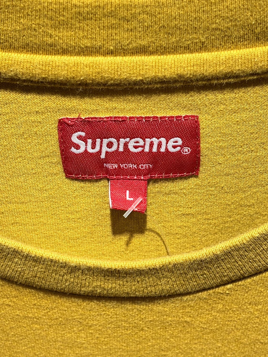 L SUPREME 슈프림 미니 박스로고 머스타드 롱슬리브 상품이미지5