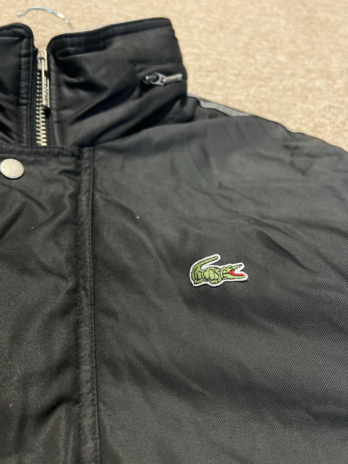 라코스테 올드스쿨 블랙 자켓 100 상품이미지4