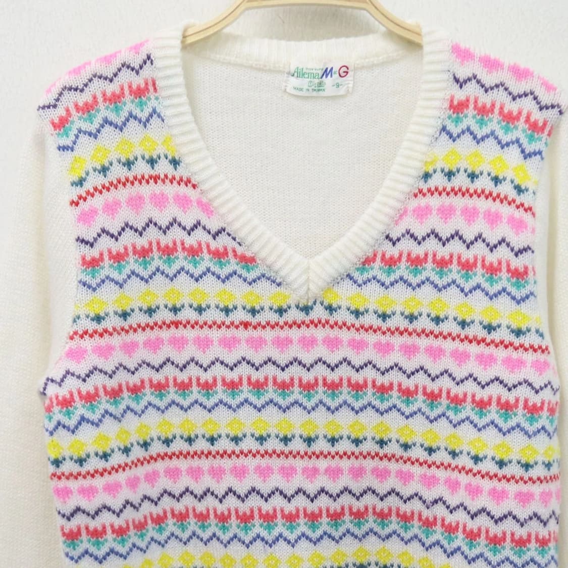 AILEMA 브이넥 울 혼방 히메갸루 니트 63697 상품이미지3