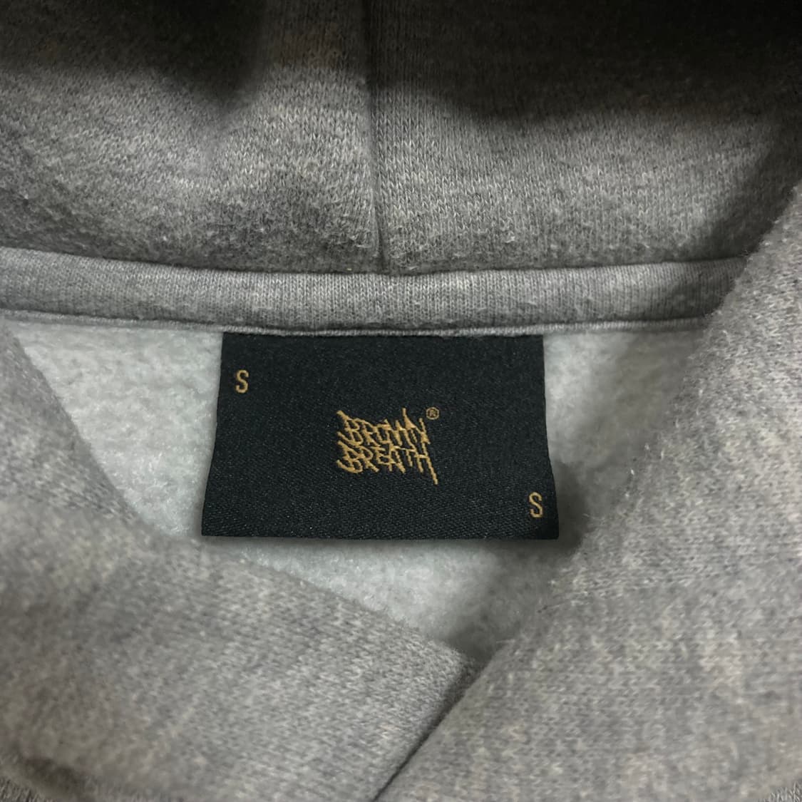 브라운브레스 빅로고 그레이 후드티 상품이미지4