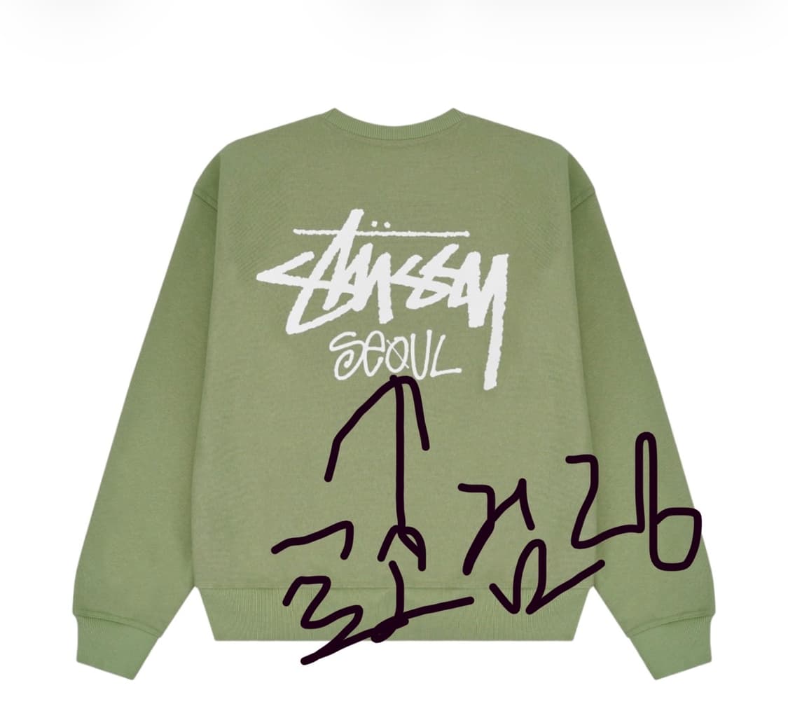 L) 스투시 서울 맨투맨 아미 상품이미지1