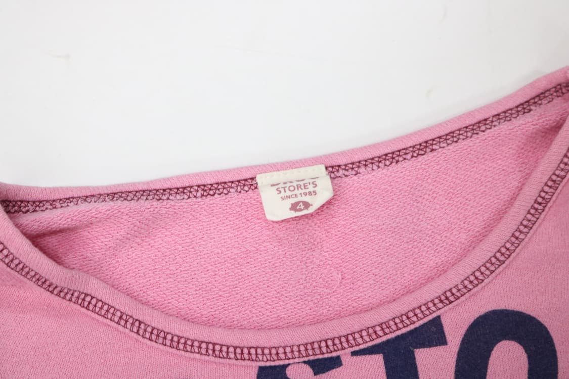 Drug Store's 드럭스토어 빈티지 피기 그래픽 핑크 맨투맨 (4) 상품이미지4