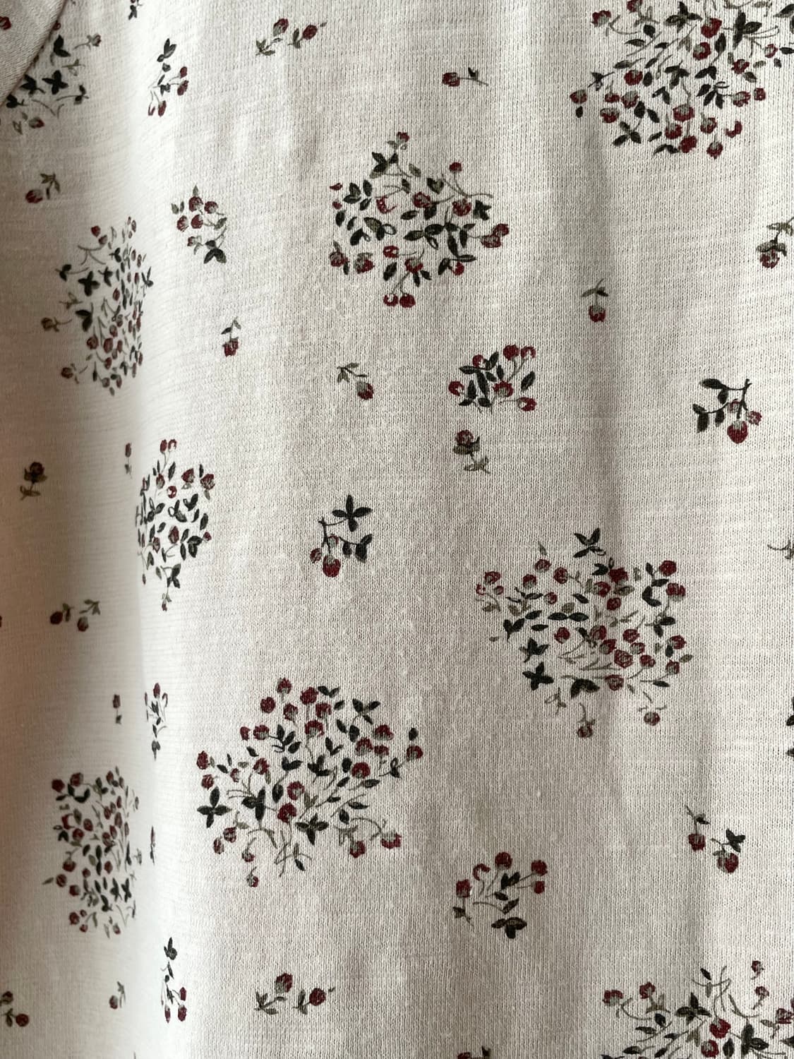 빈티지 꽃무늬 이너 티셔츠 / 모리걸 하구미 스즈코 상품이미지5