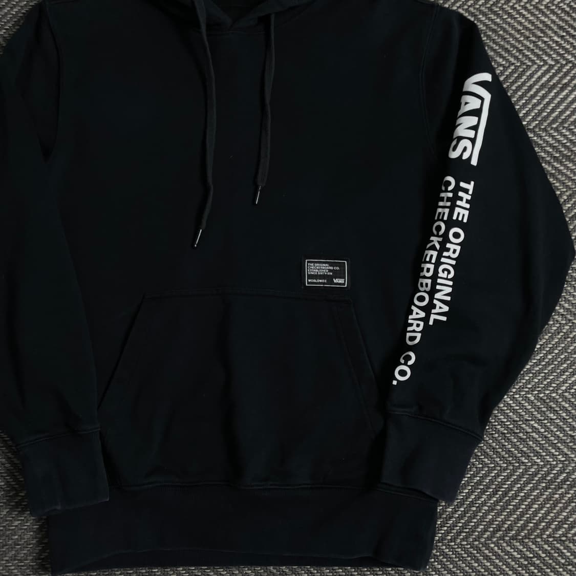 반스 오리지날 체커보드 후드 티셔츠 블랙 y 3669 상품이미지3