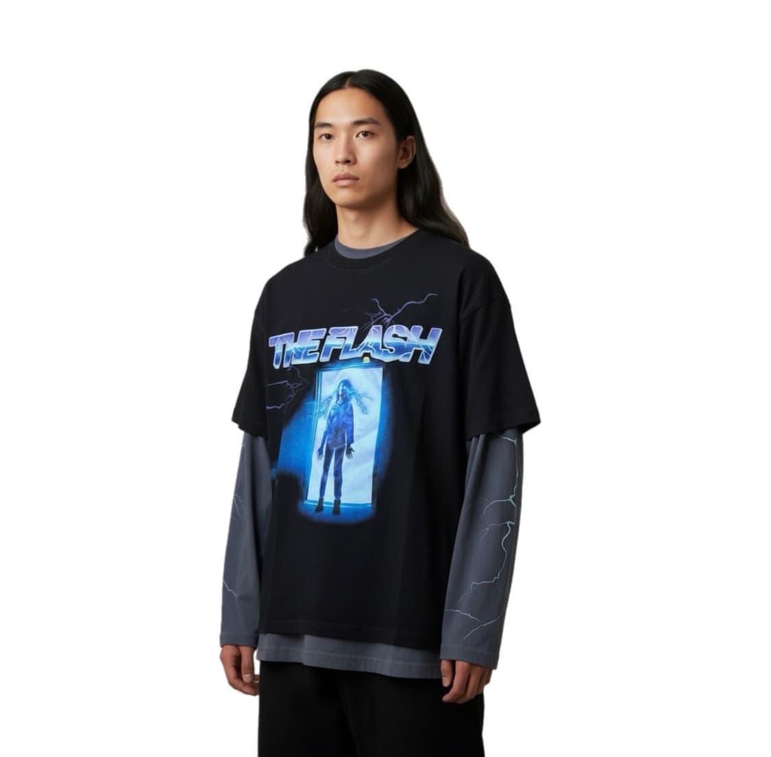 Vintage 레이어드 긴팔티 상품이미지1