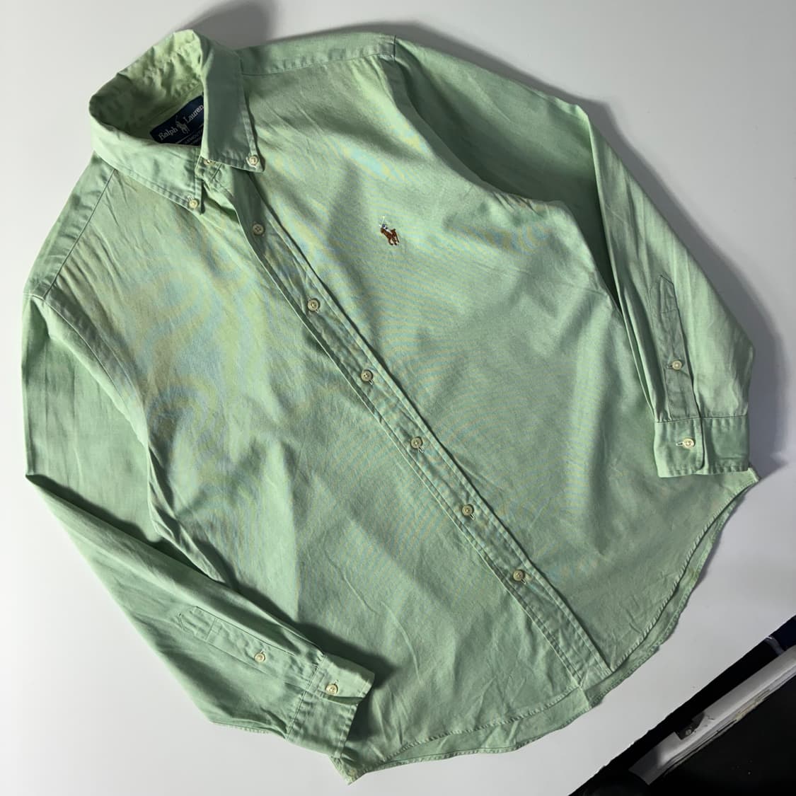 Polo 폴로 랄프로렌 라이트그린 핀포인트 옥스포드 셔츠 상품이미지2