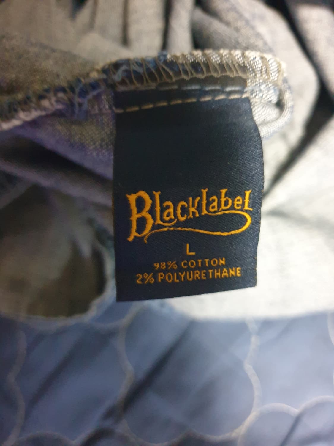 ESTABLISH 블랙라벨 헨리넥 숏카라 빈티지 생지 데님 긴팔셔츠(L) 상품이미지6