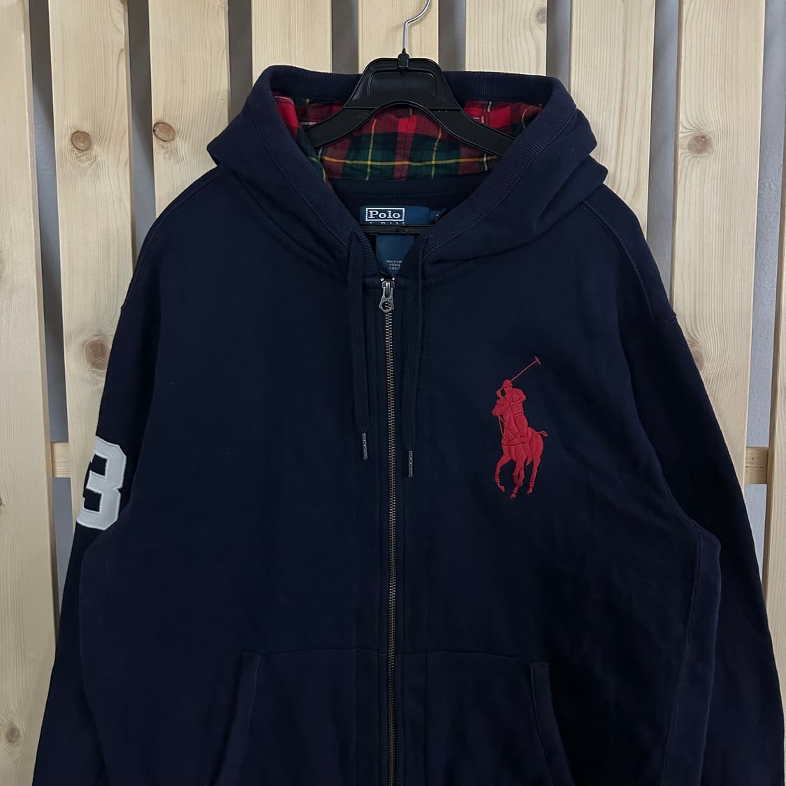 (2XL) 폴로 랄프로렌 네이비 빅포니 투웨이 후드집업 상품이미지3