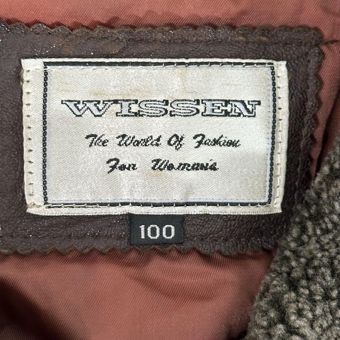 VTG 빈티지 오리지널 플라이트 가죽 무스탕 브라운 L 상품이미지8