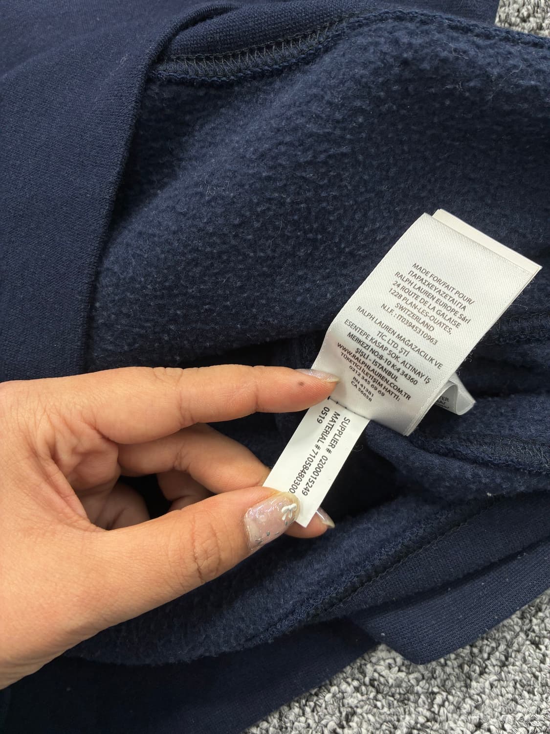 폴로 랄프로렌 네이비 화이트 포니 맨투맨 M 상품이미지7