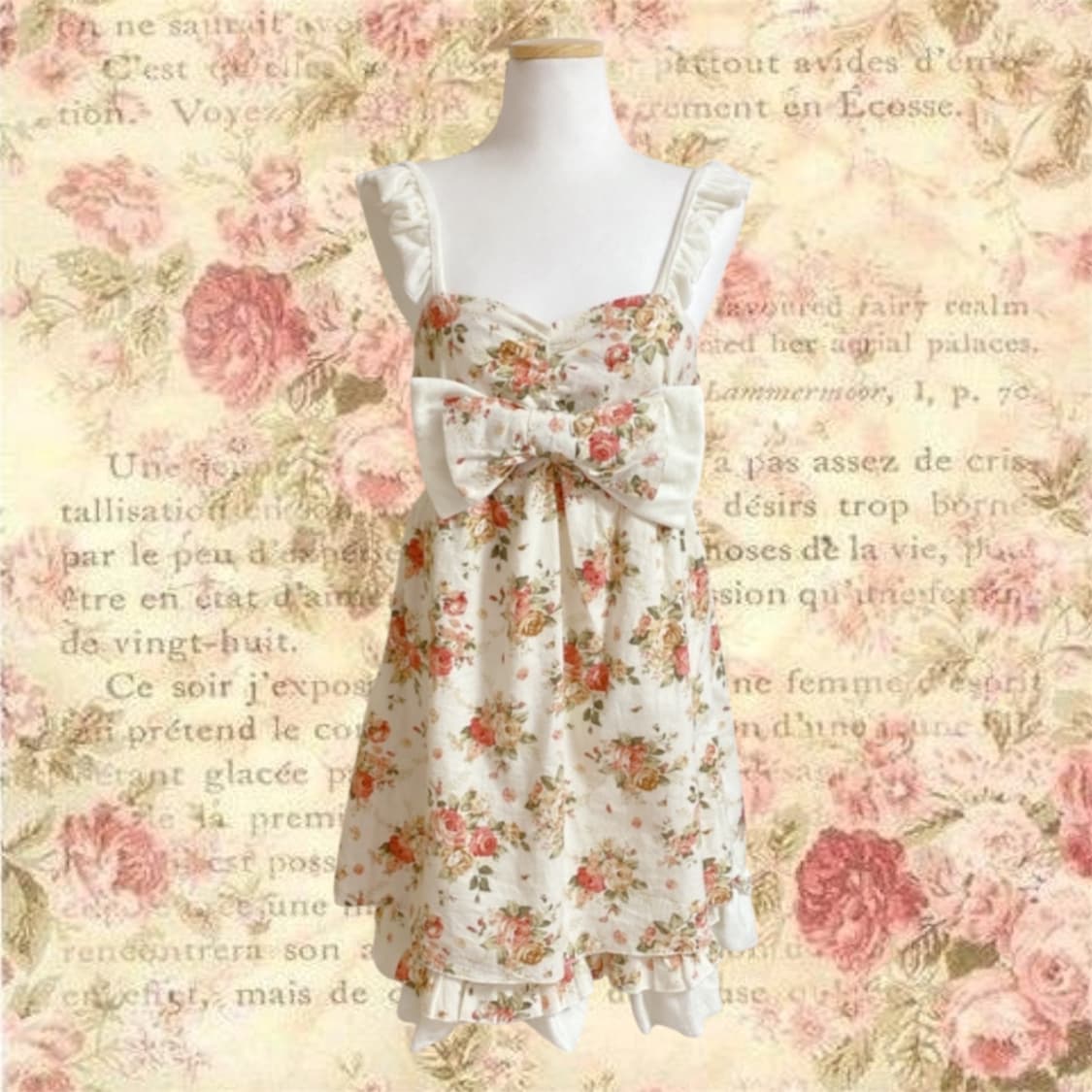 리즈리사 리본 플로럴 모리걸 원피스 상품이미지1