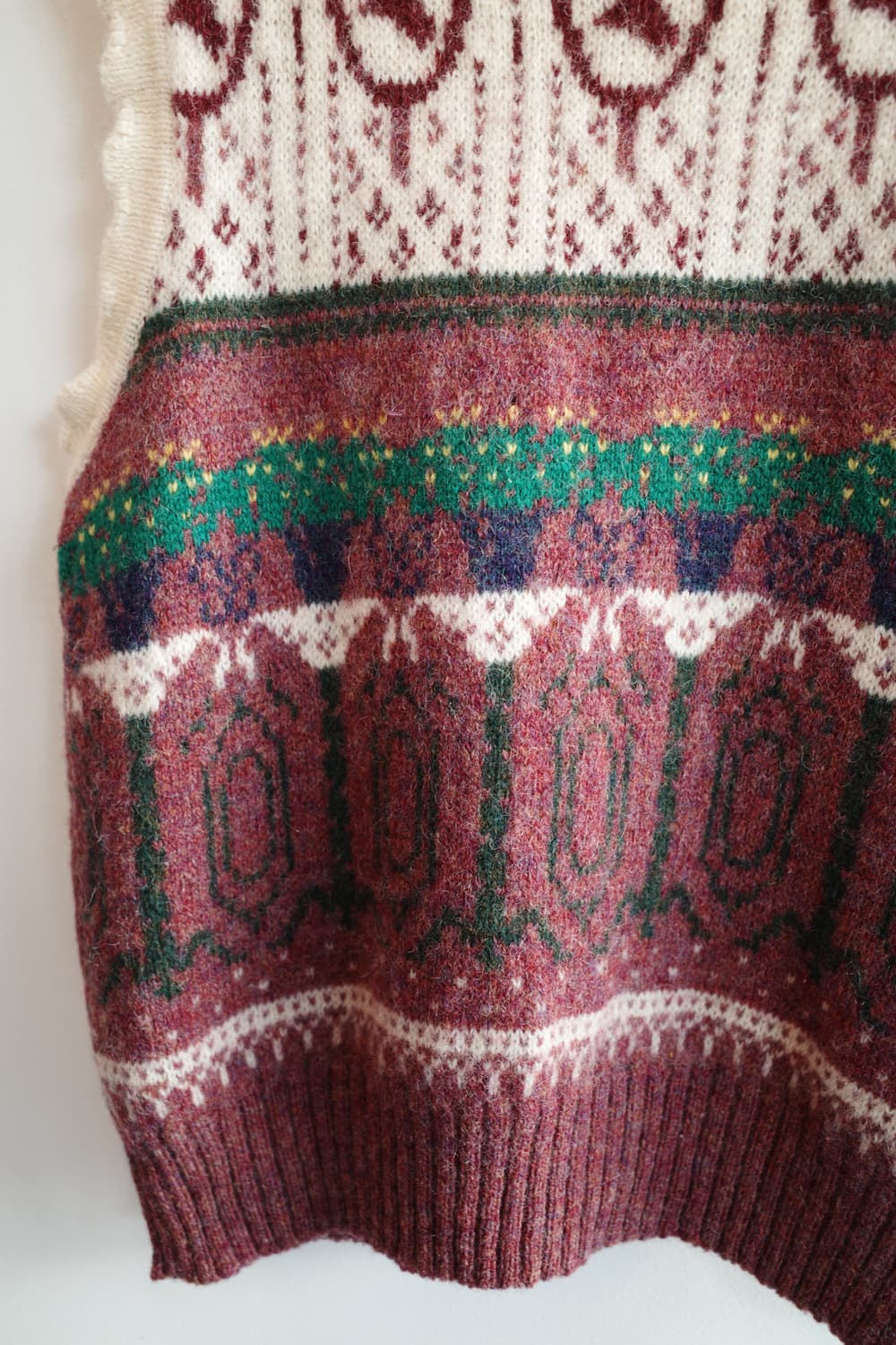 Japan brand 울 니트 베스트 상품이미지4