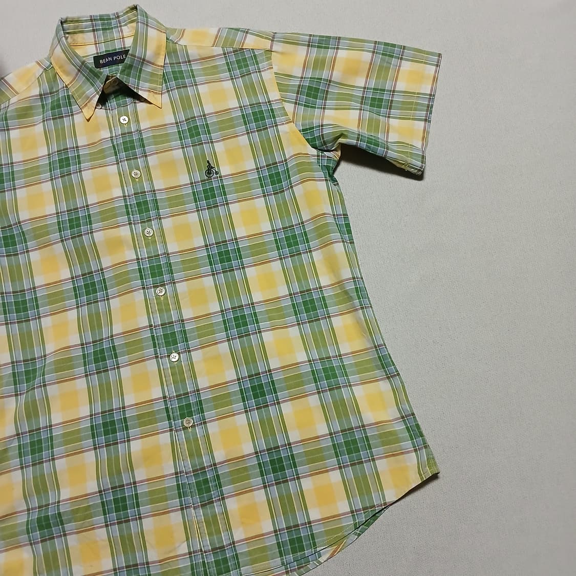beanpole 빈폴 체크 셔츠 남방 반팔 상품이미지3
