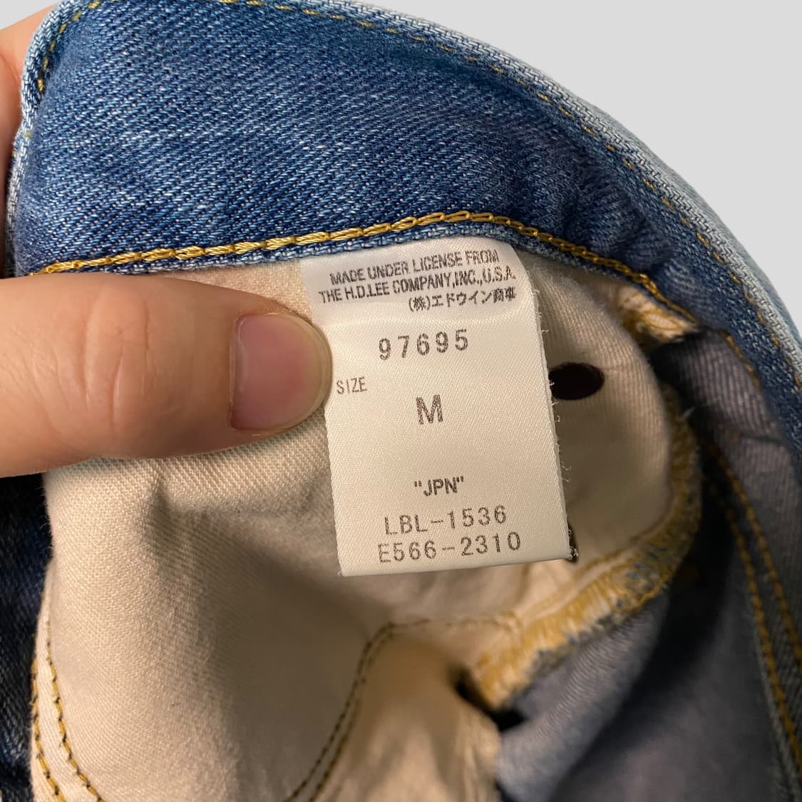 (여성M)LEE x alcali 리 알칼리 워싱데님청바 상품이미지7