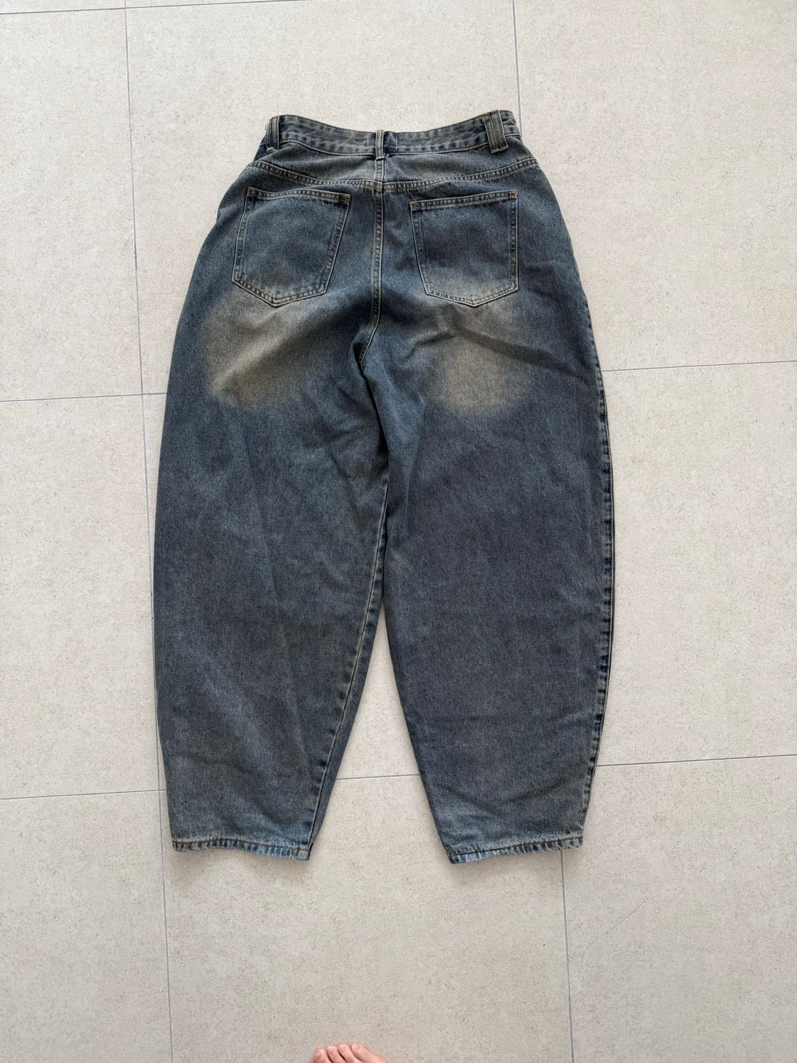 스탠다드에러  진청 벌룬팬츠 M 상품이미지3