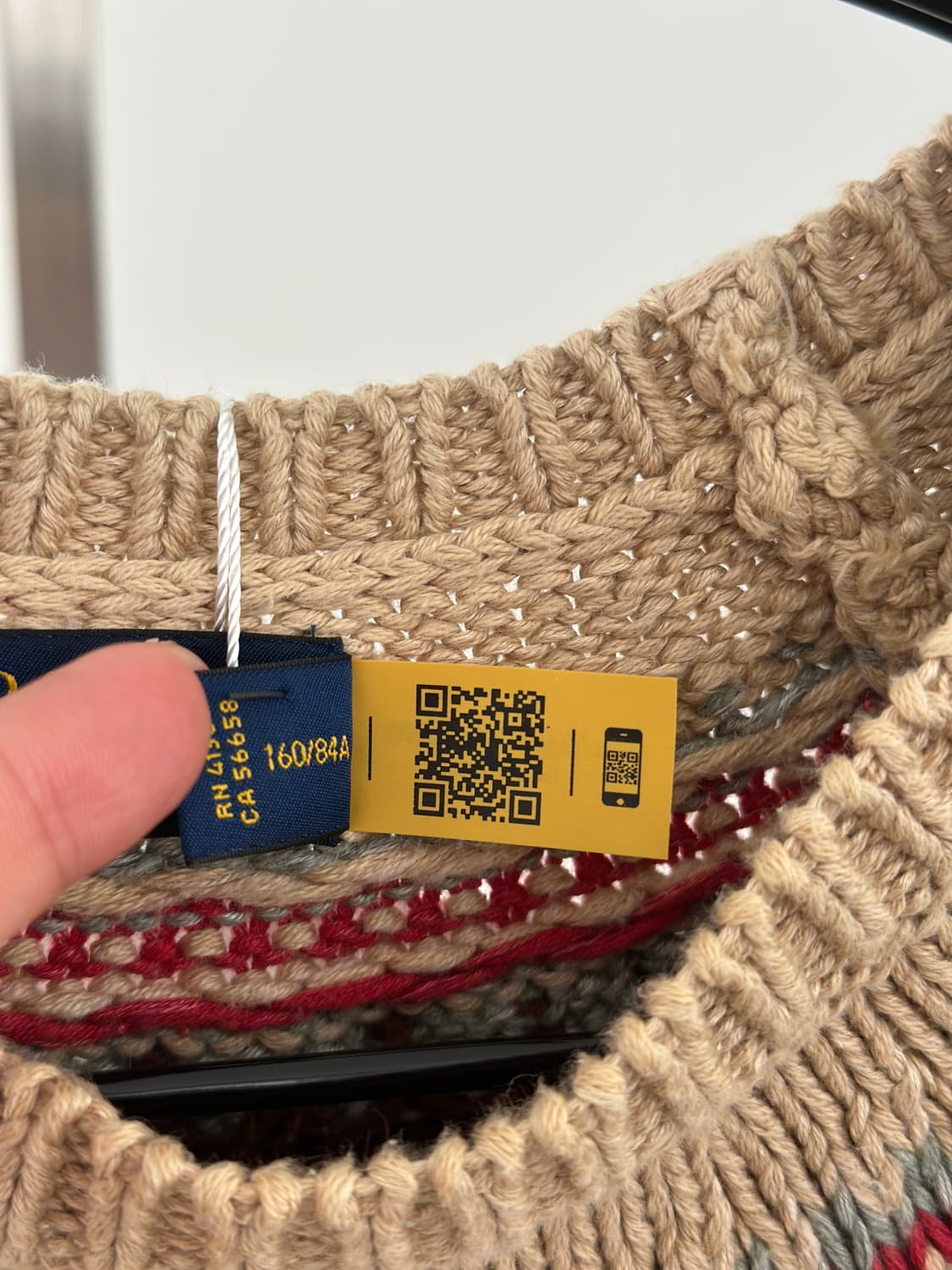 폴로 랄프로렌 에스닉 패턴 반팔 니트  상품이미지7