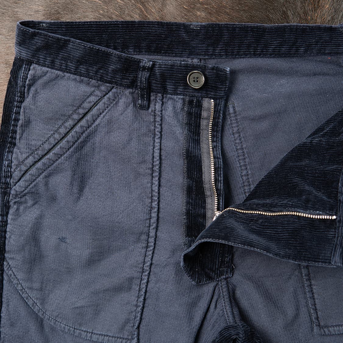 [34] 00s~ 꼼데가르송 인사이드 아웃 9부 코듀로이 팬츠  상품이미지2