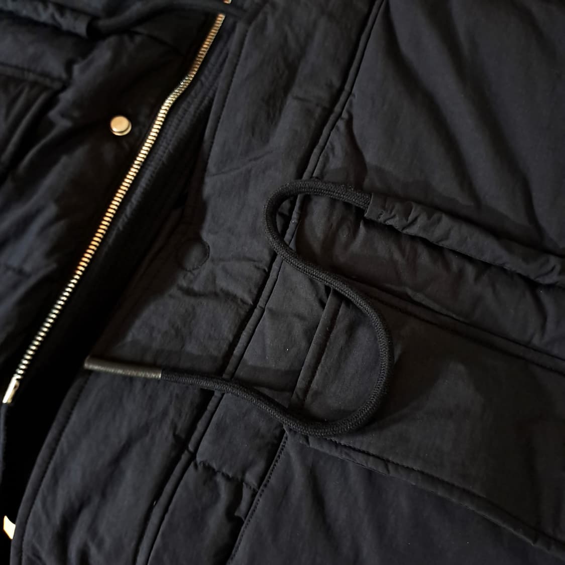 (택포) 커스텀멜로우 무스탕후드 배색 구스다운 B55 상품이미지7