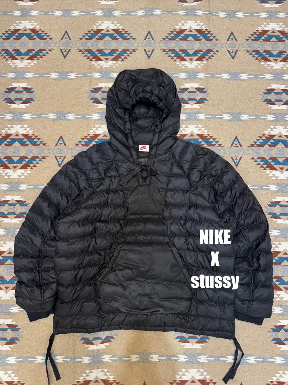 [L][105] 스투시 x 나이키 인슐레이티드 자켓 블랙 US/EU 상품이미지1