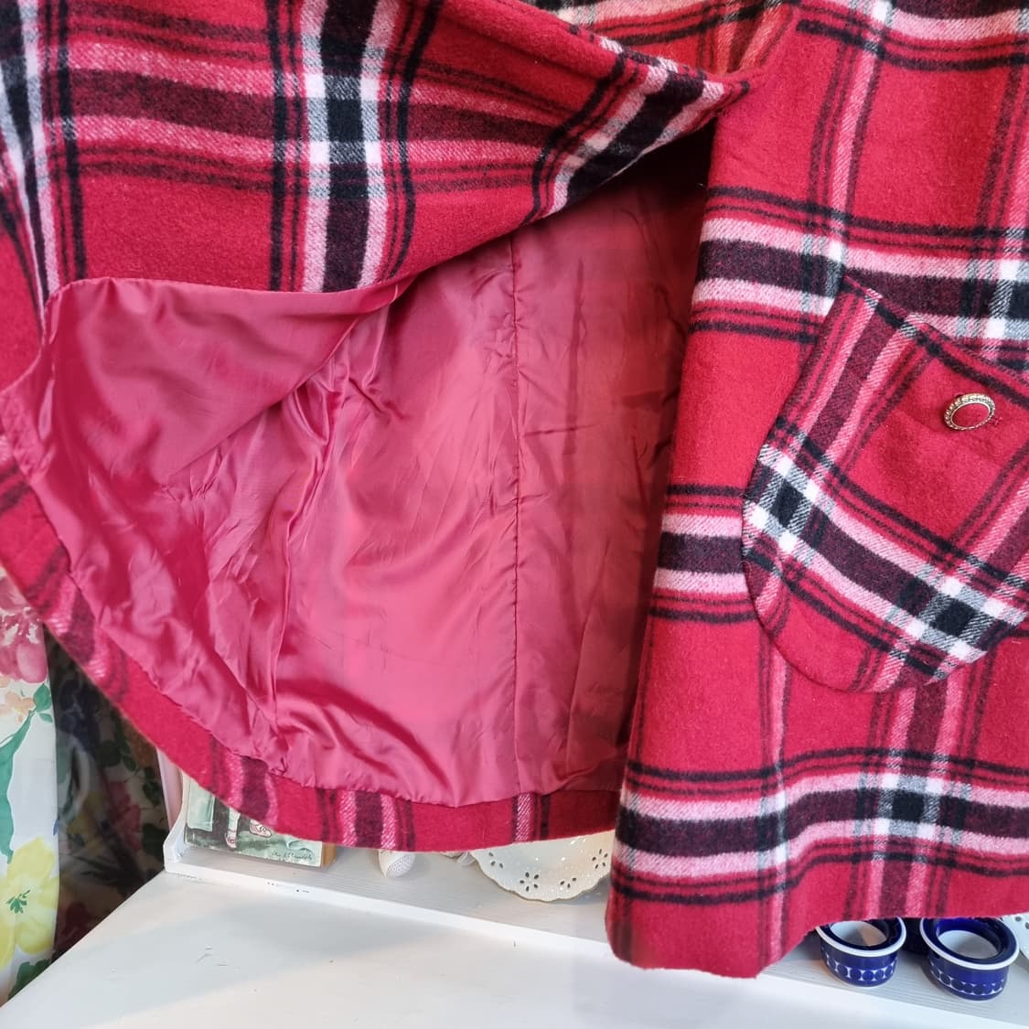 INGNI(잉그니) 체크 울 코트 상품이미지6