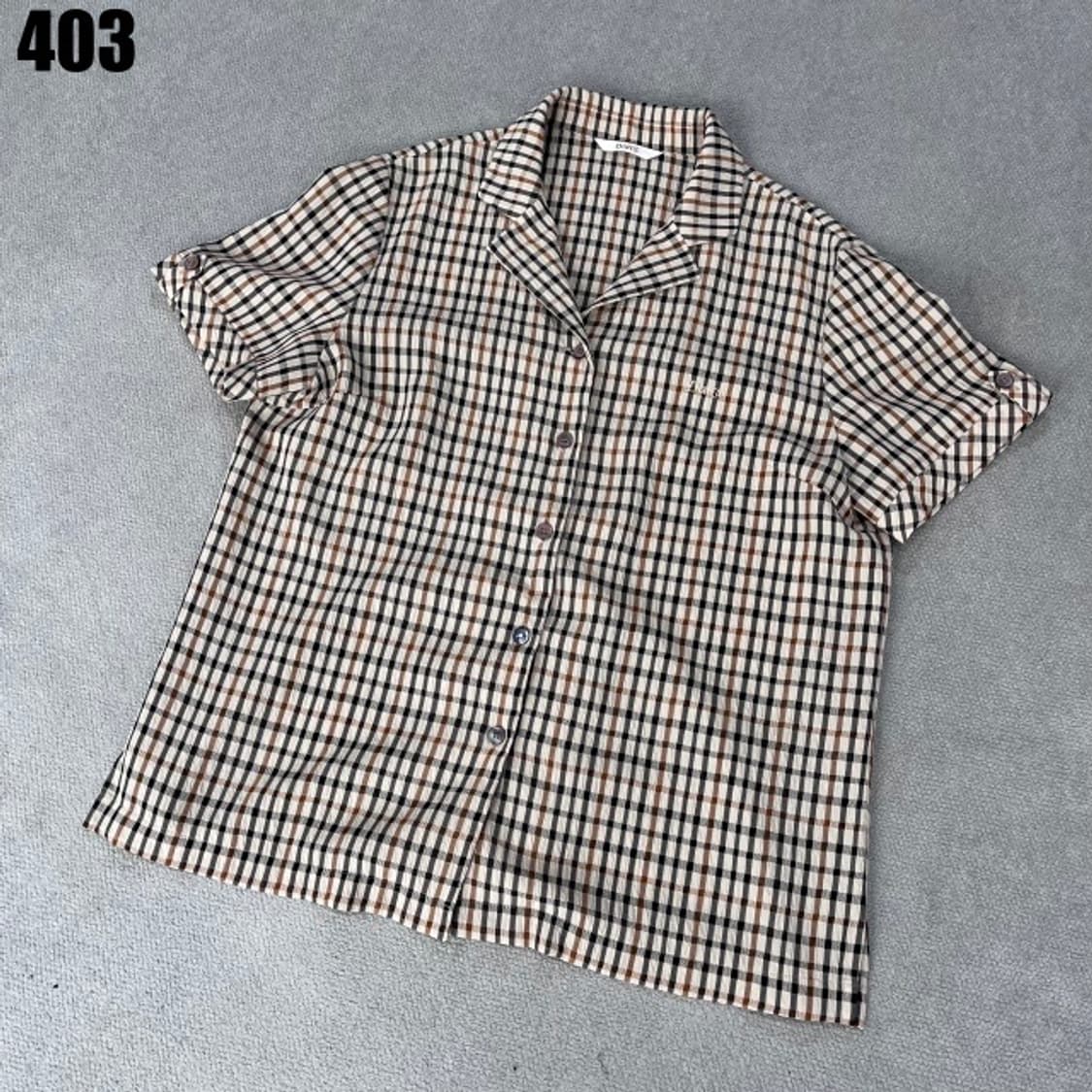 닥스체크 반팔셔츠  상품이미지1