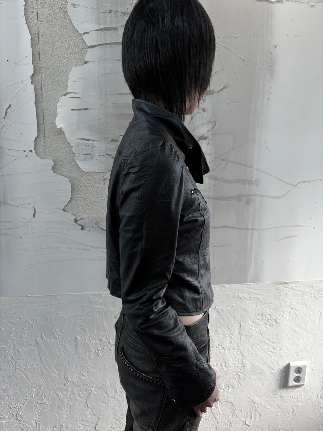 black texture jacket 상품이미지3