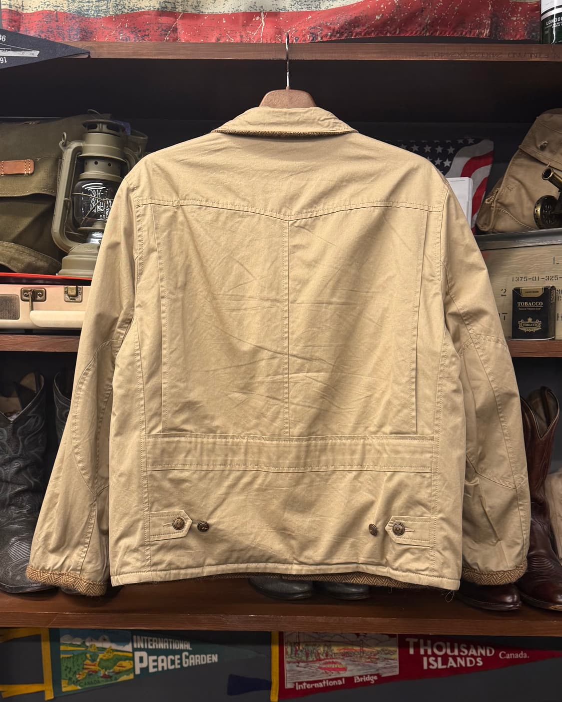 90s 폴로 랄프로렌 리버시블 헤링본 울 클래식 컨트리 헌팅 사파리 자켓 상품이미지4