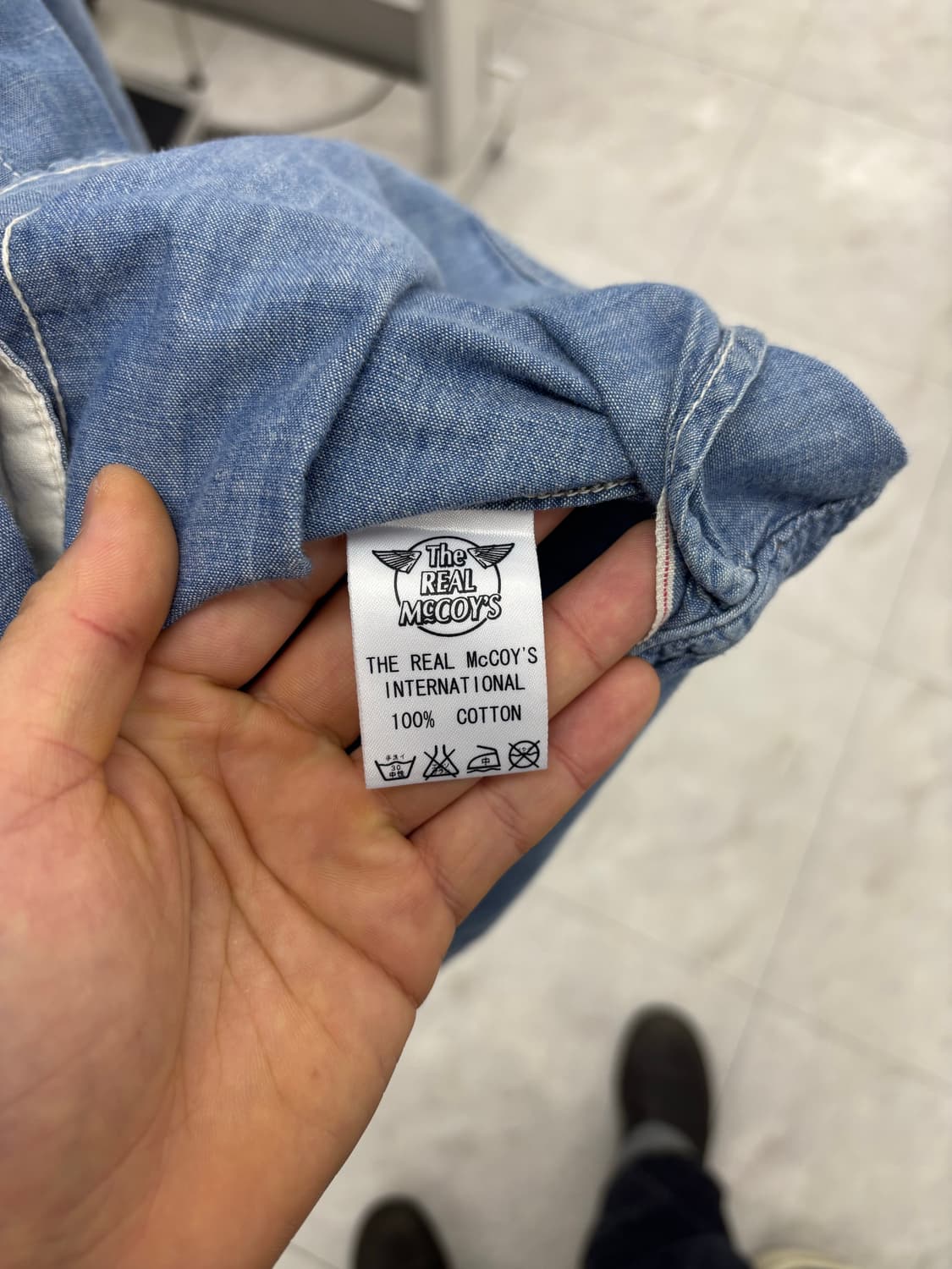 리얼맥코이 샴브레이셔츠  상품이미지5