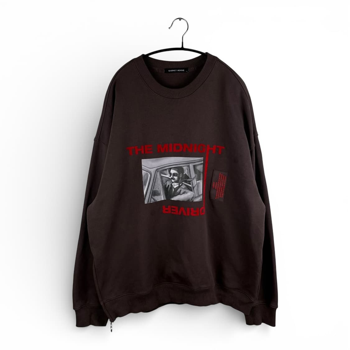 105) 가넷옴므 Jeroz 콜라보 스웨트 맨투맨 상품이미지1