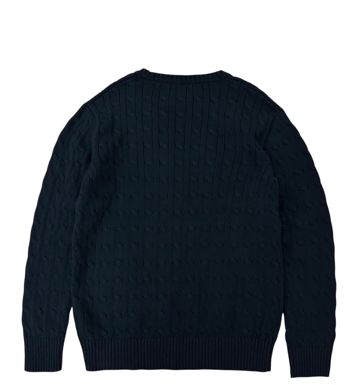 폴로 케이블 꽈배기 니트 블랙 (여성M추천)  상품이미지9