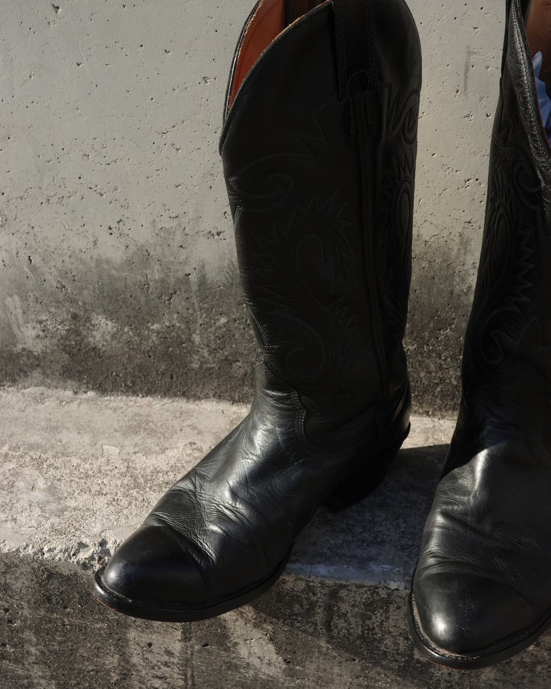 빈티지 블랙 웨스턴 부츠 와이드  상품이미지2
