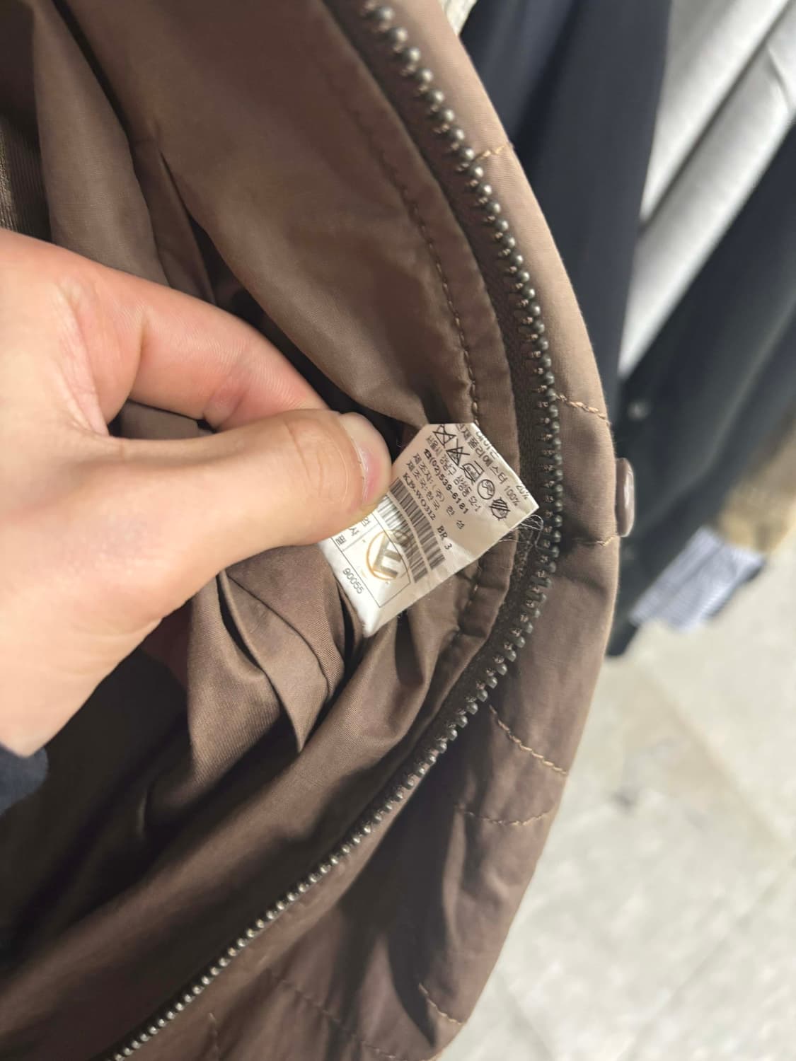 [105] 시스템 한섬 남성 하이넥 자켓 점퍼 상품이미지5