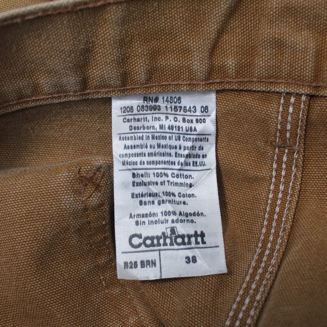 Carhartt 칼하트 더블니 B25 BRN 카펜터 워크 팬츠 상품이미지6