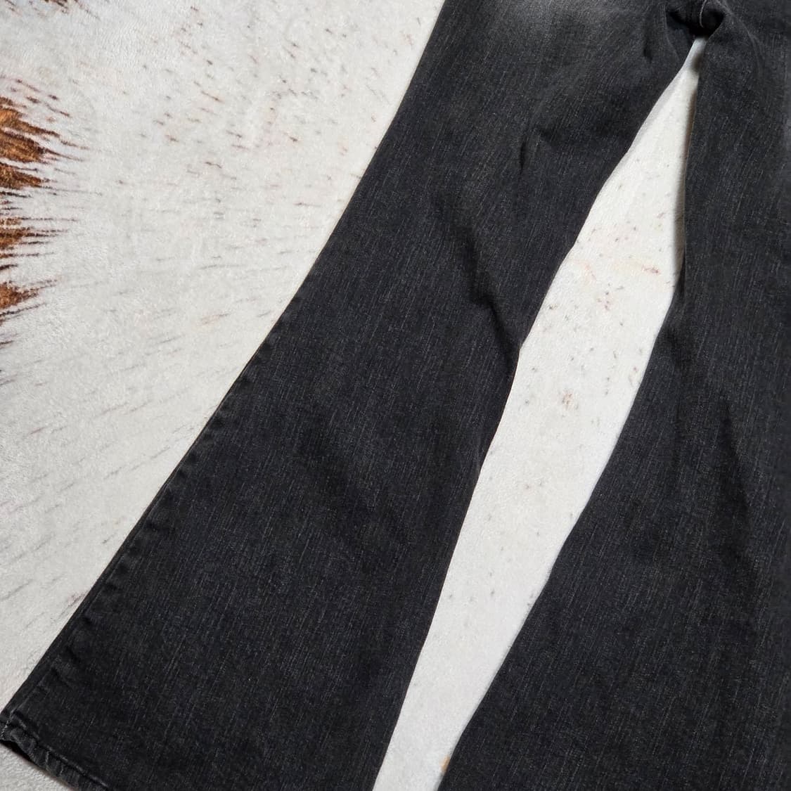 빈티지 흑청 워싱 부츠컷 데님팬츠 상품이미지6