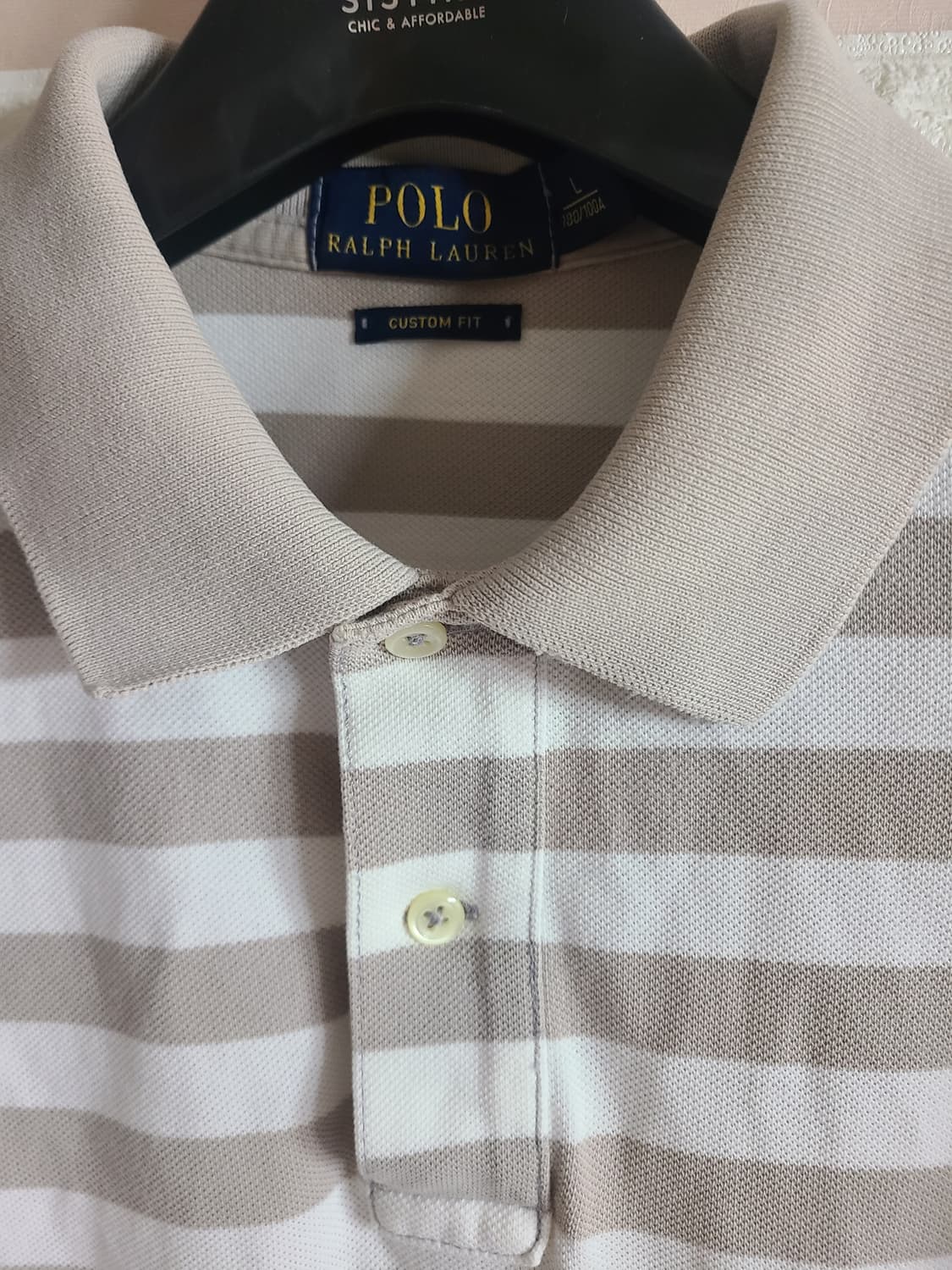 폴로 랄프로렌 스트라이프 반팔 카라티(라지) 상품이미지4