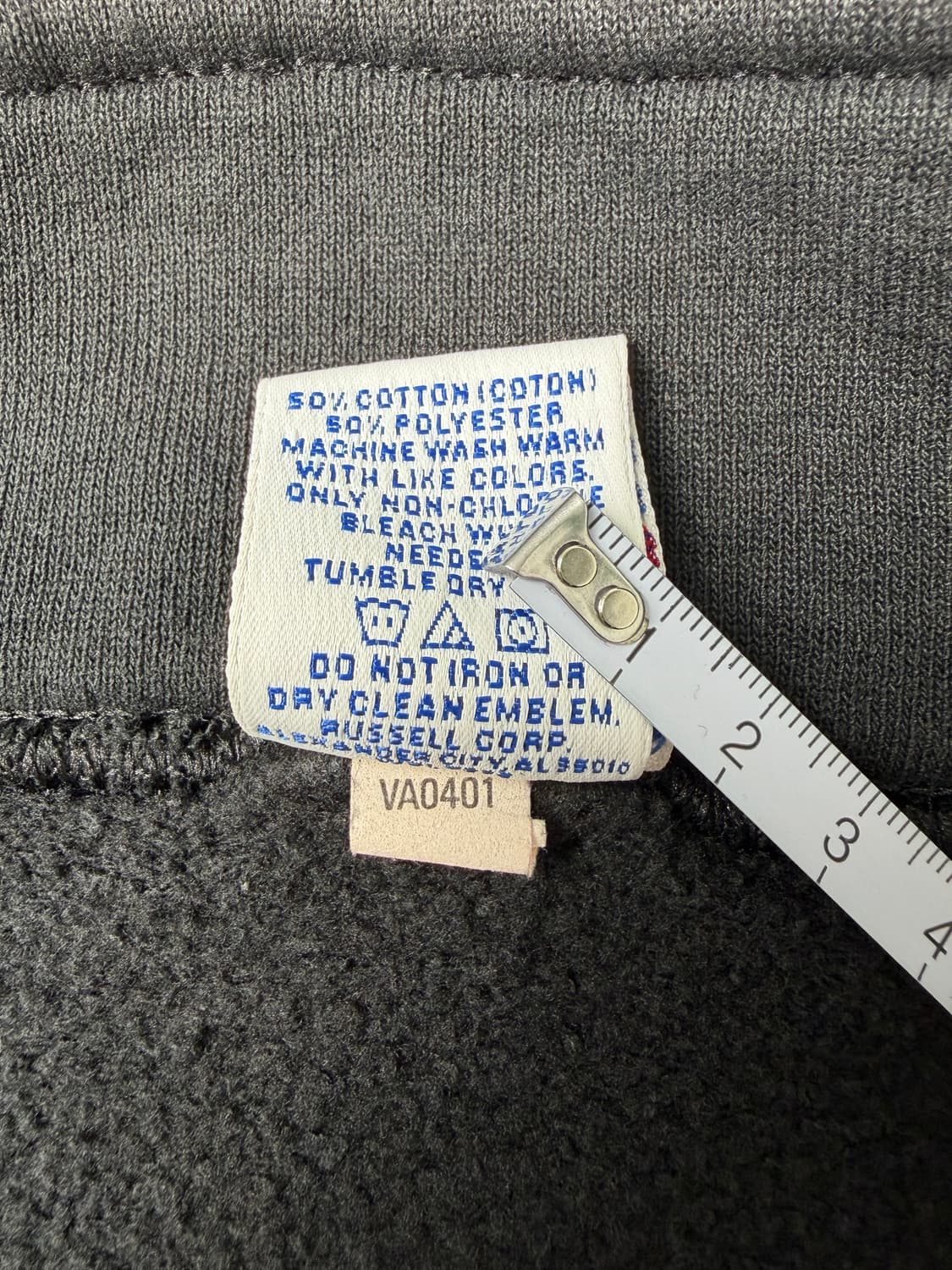 90s Russell Quarter Zip Sweatshirt (blac 상품이미지4