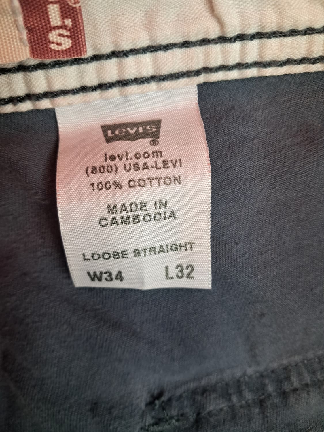 리바이스 루즈 스트레이트 카고 W34 L32 상품이미지5
