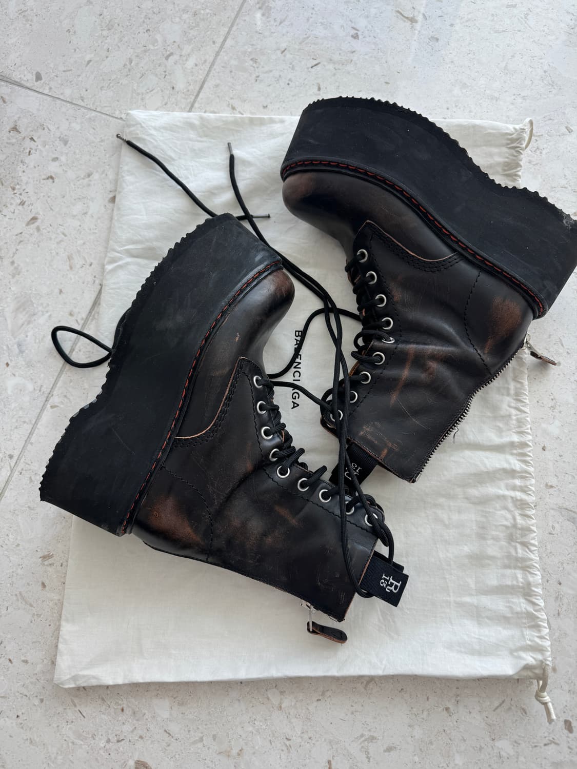 알써틴 R13 더블스택 레이스업 부츠 36 사이즈  상품이미지3