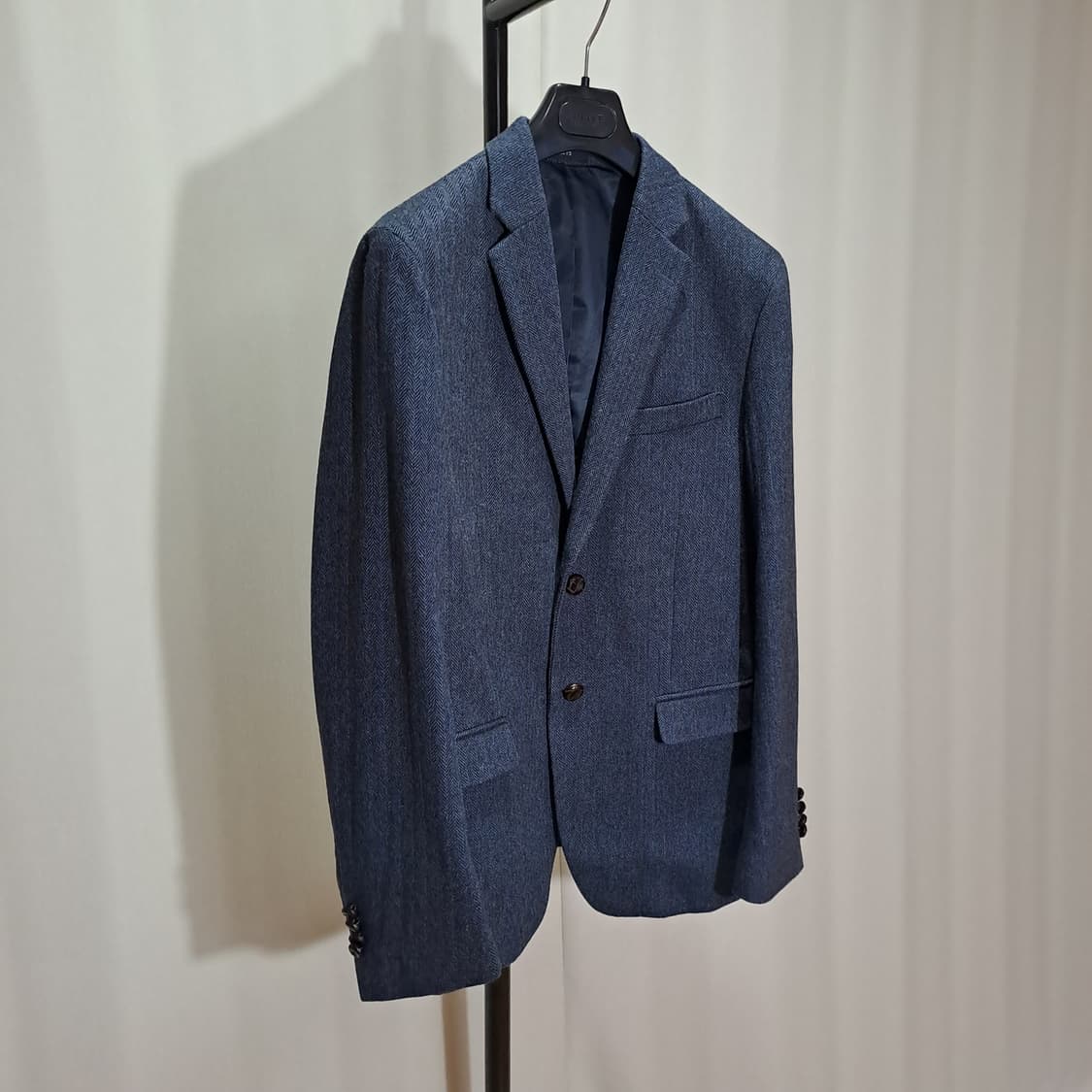 (택포) 헤지스 슬림핏 울 혼방 헤링본 자켓 B160 상품이미지3