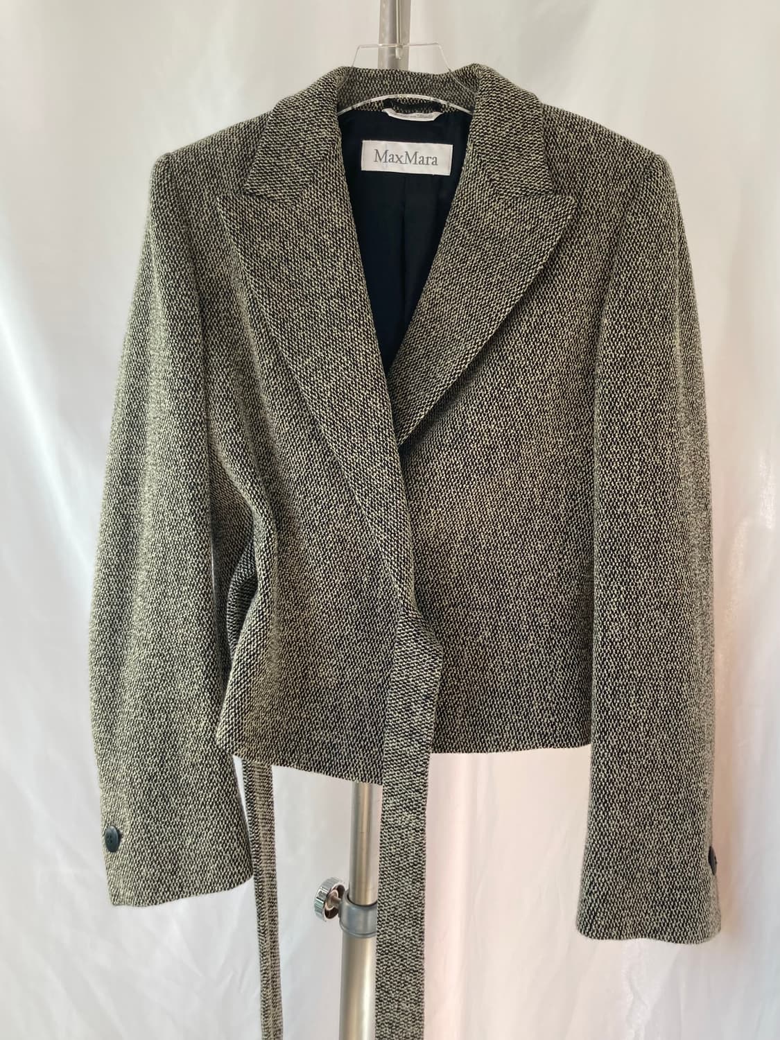 거의새것) 막스마라 벨티드 트위드 모자켓 여성자켓 상품이미지10