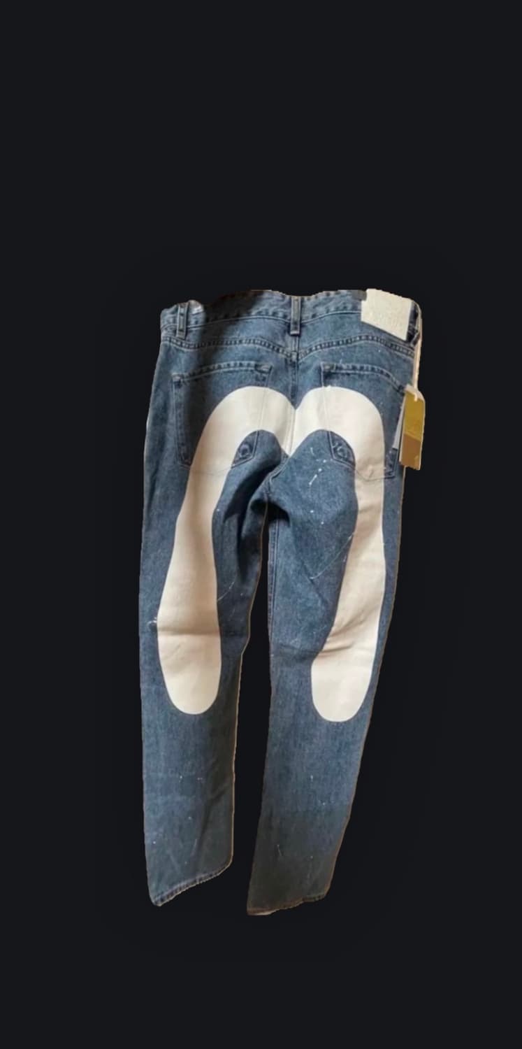 에비수 빅로고 데님팬츠 상품이미지3