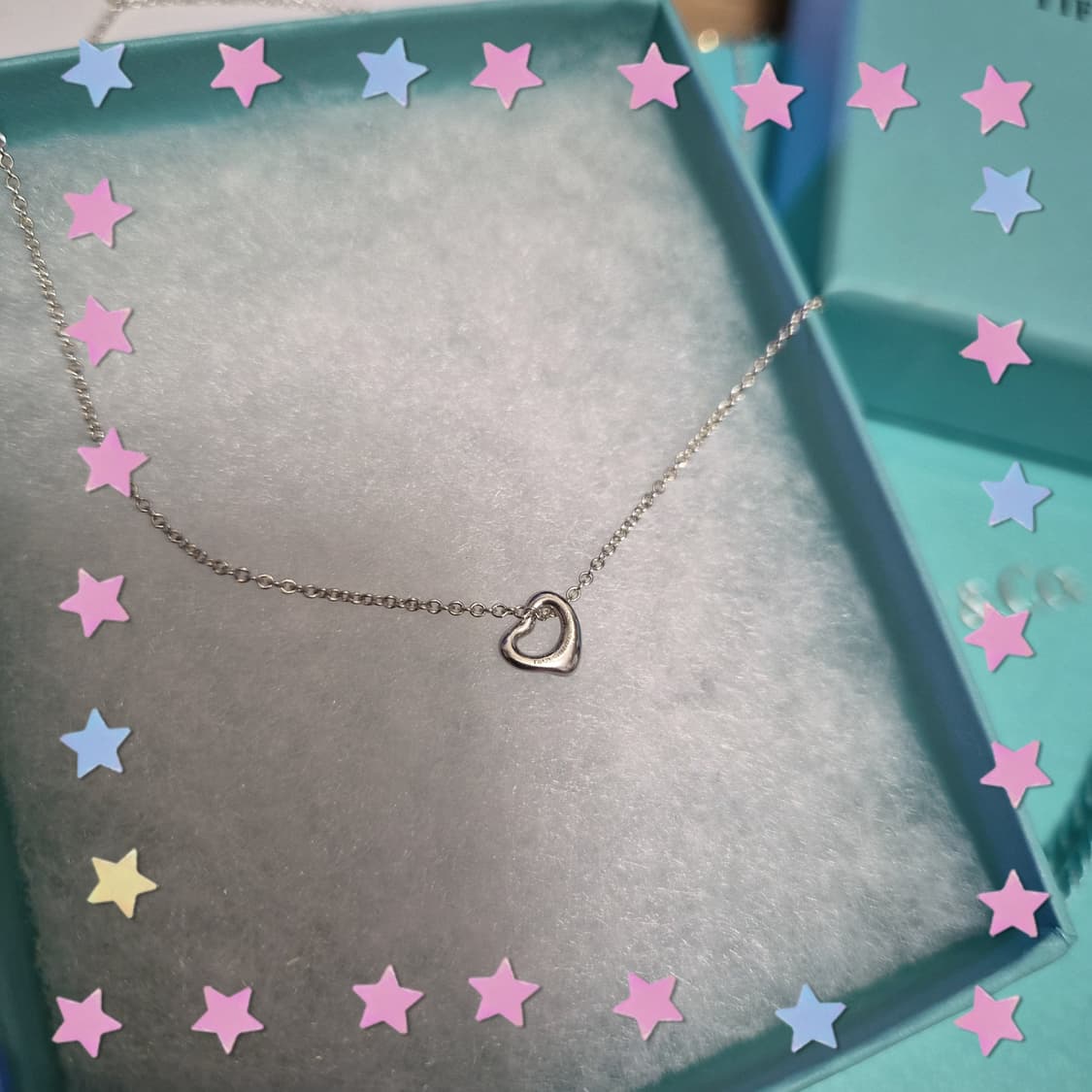 티파니앤코 정품 오픈하트 7mm 목걸이 상품이미지5