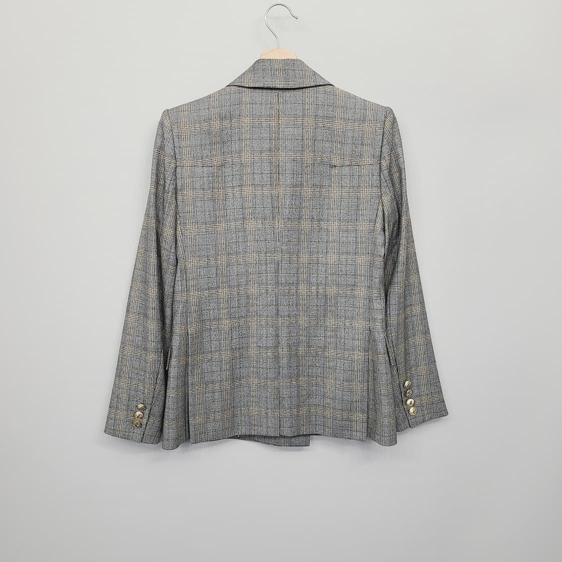 미샤 이태리 세루티 울100 체크자켓 팬츠셋업 수트세트(상의55하의66) 상품이미지4