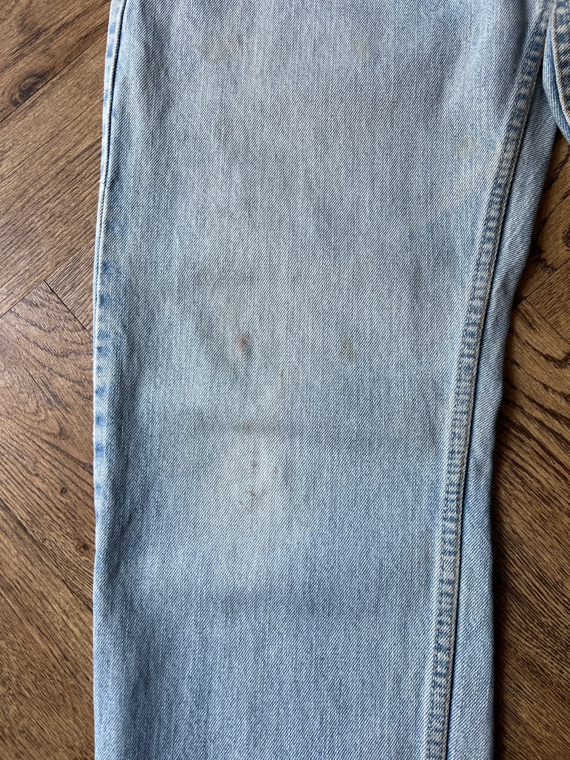 [31]00's 리바이스 USA 505 빈티지 워싱 라이트블루 데님 팬츠 상품이미지4