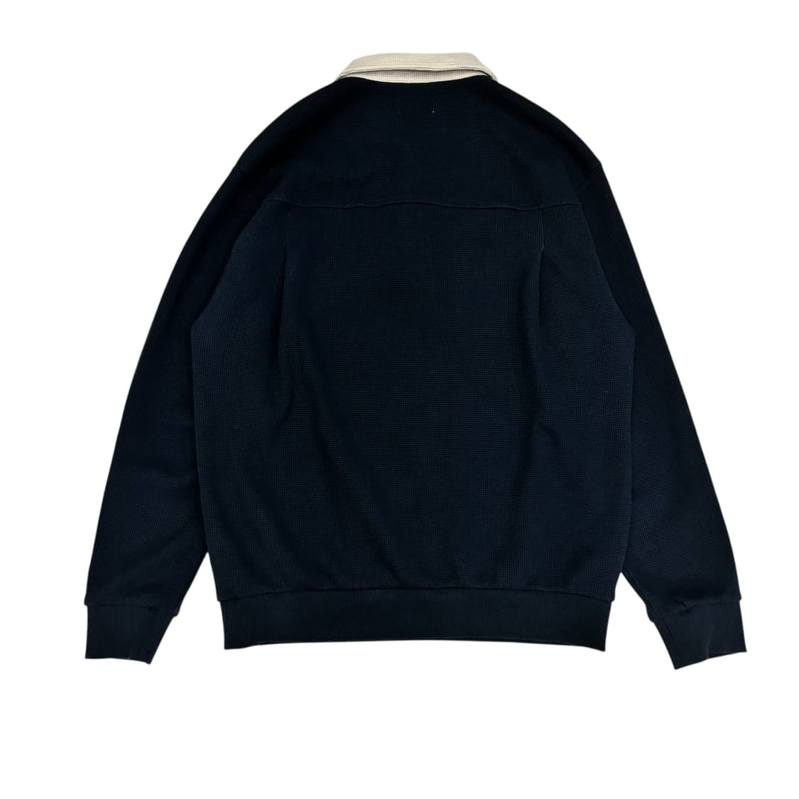 TNGT 네이비 세미오버 핏 카라 니트 상품이미지5