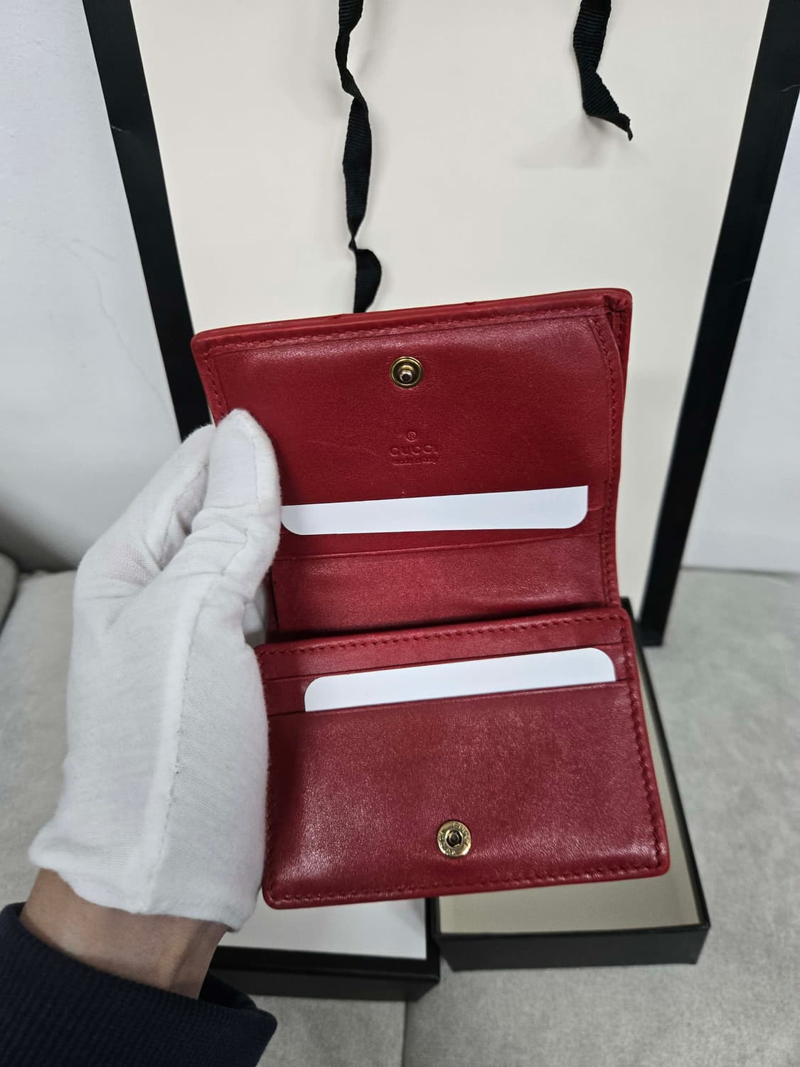 [보증서 정품] 구찌 마몬트 GG 중지갑 상품이미지5