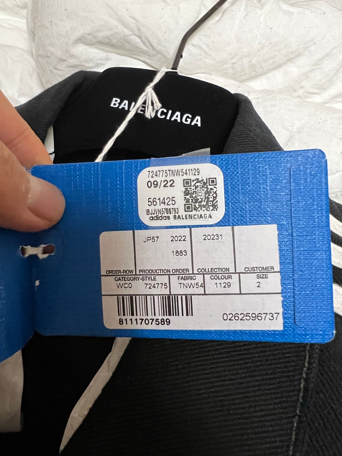 발렌시아가x아디다스 데님 자켓 2사이즈 상품이미지5