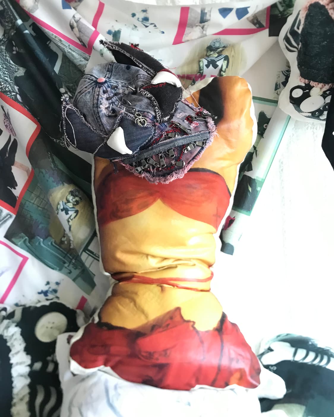 Blood washing dark horn zipper cap 상품이미지2