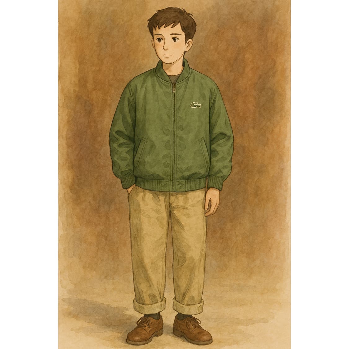 [110] 90s 서광 라코스테 리버서블(양면) 블루종  상품이미지9