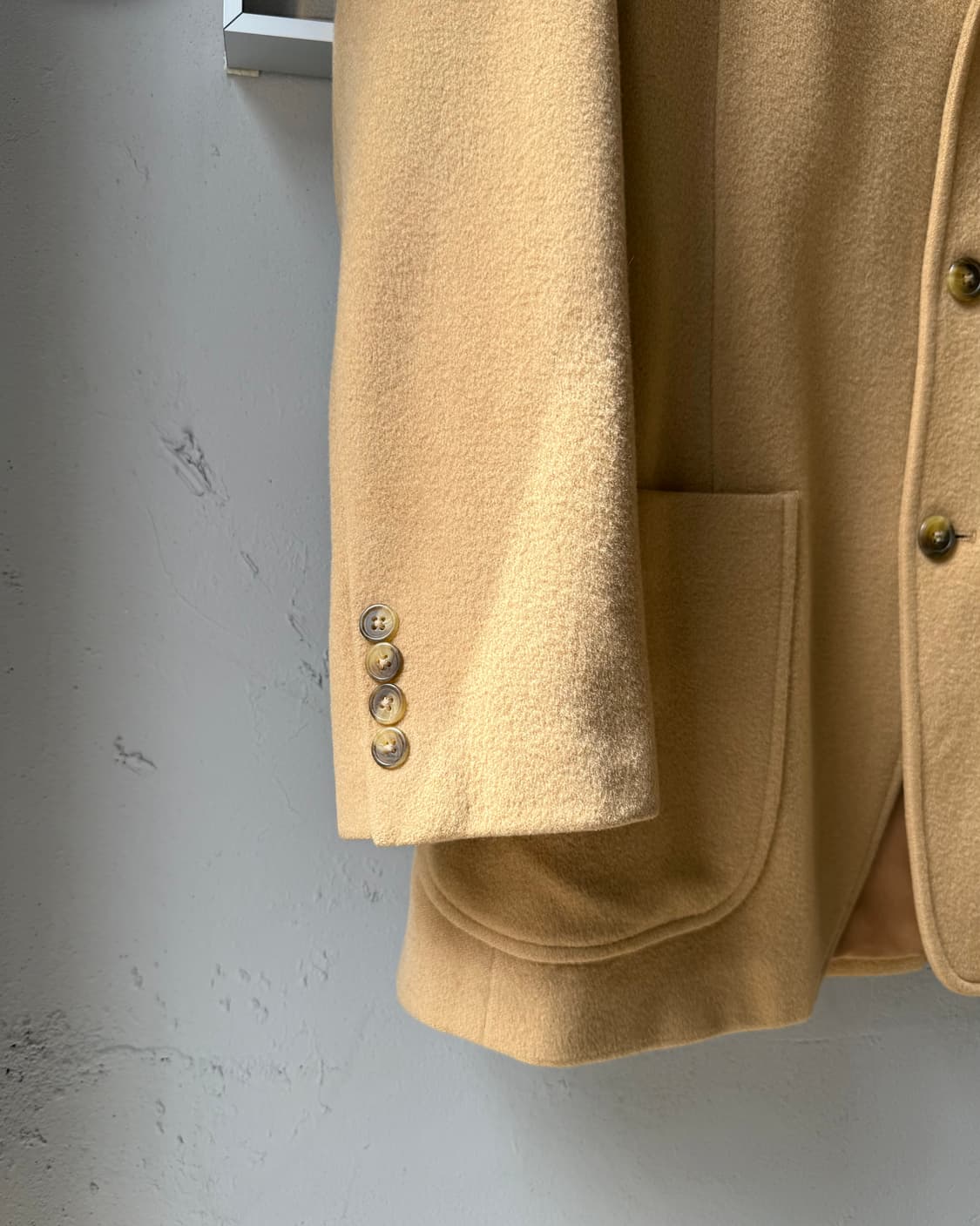 Polo Ralph Lauren 80-90s 베이지 캐시미어 블레이저 상품이미지4